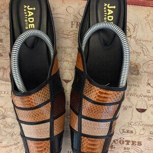 ✨RARE Jade Australia Patchwork Snakeskin Mules - EU 37✨